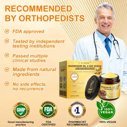 ADNOON® Magnesium Oil & Bee Venom Pain-Relief Bone Healing Cream
